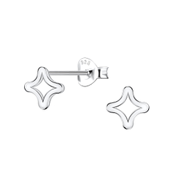 Wholesale Sterling Silver Star Ear Studs - JD21798