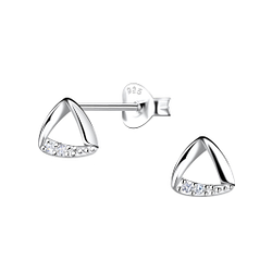 Wholesale Sterling Silver Geometric Ear Studs - JD21787