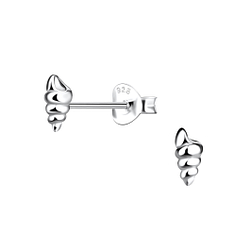 Wholesale Sterling Silver Shell Ear Studs - JD21807