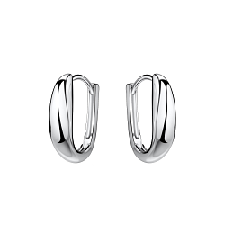 Wholesale 13mm Sterling Silver Huggie Earrings - JD21813