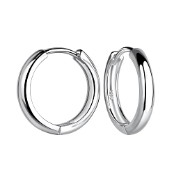 Wholesale 16mm Sterling Silver Huggie Earrings - JD21879