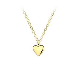 Wholesale Sterling Silver Heart Necklace - JD21311