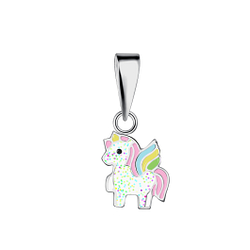 Wholesale Sterling Silver Unicorn Pendant - JD20586