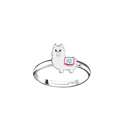 Wholesale Sterling Silver Alpaca Adjustable Ring - JD20895