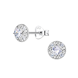 Wholesale Sterling Silver Geometric Ear Studs - JD22004 Wholesale Sterling Silver Geometric Ear Studs - JD22004