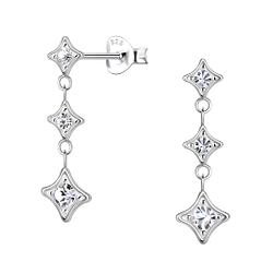 Wholesale Sterling Silver Stars Ear Studs - JD22012