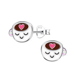 Wholesale Sterling Silver Cup Ear Studs - JD22029