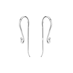 Wholesale Sterling Silver Fish Hook Earrings with Ball – Pack of 5 - JD21339