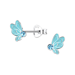 Wholesale Sterling Silver Butterfly Ear Studs - JD22079