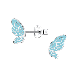 Wholesale Sterling Silver Butterfly Ear Studs - JD22097