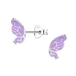 Wholesale Sterling Silver Butterfly Ear Studs - JD22099