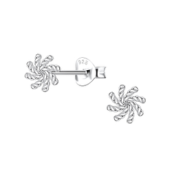 Wholesale Sterling Silver Twisted Ear Studs - JD22108