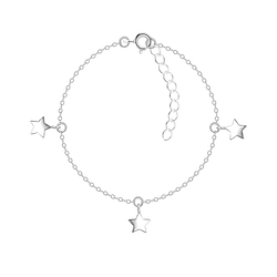 Wholesale Sterling Silver Star Bracelet - JD22250