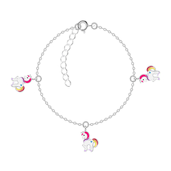 Wholesale Sterling Silver Unicorn Bracelet - JD22249