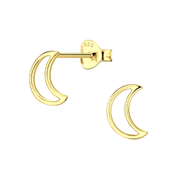 Wholesale Sterling Silver Moon Ear Studs - JD22257