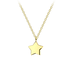 Wholesale Sterling Silver Star Necklace - JD21598