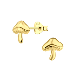 Wholesale Sterling Silver Mushroom Ear Studs - JD22062