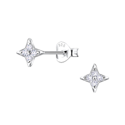 Wholesale Sterling Silver Star Ear Studs - JD22910