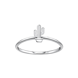 Wholesale Sterling Silver Cactus Ring - JD23020 Wholesale Sterling Silver Cactus Ring - JD23020