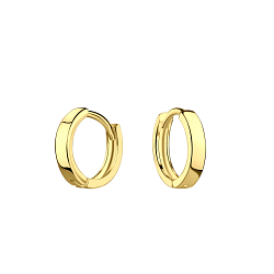 Wholesale 10mm Sterling Silver Huggie Earrings - JD18403