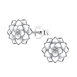 Wholesale Sterling Silver Flower Stud Earrings - JD22647
