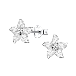 Wholesale Sterling Silver Flower Stud Earrings - JD22654