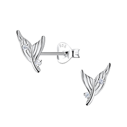 Wholesale Sterling Silver Mermaid Tail Ear Studs - JD23265