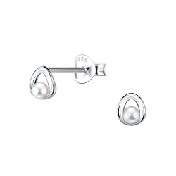Wholesale Sterling Silver Geometric Ear Studs - JD23303