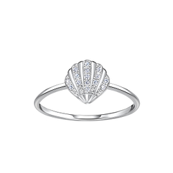 Wholesale Sterling Silver Shell Ring - JD23150