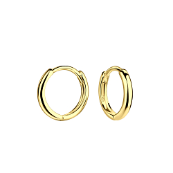 Wholesale 11mm Sterling Silver Huggie Earrings - JD23213