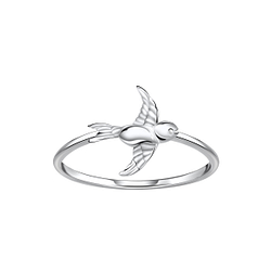 Wholesale Sterling Silver Bird Ring - JD23025 Wholesale Sterling Silver Bird Ring - JD23025