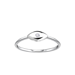 Wholesale Sterling Silver Evil Eye Ring - JD23034 Wholesale Sterling Silver Evil Eye Ring - JD23034