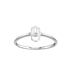 Wholesale Sterling Silver Hamsa Ring - JD23040