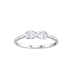 Wholesale Sterling Silver Infinity Ring - JD23387