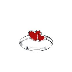 Wholesale Sterling Silver Heart Adjustable Ring - JD15070