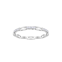 Wholesale Sterling Silver Patterned Ring - JD23384