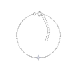 Wholesale Sterling Silver Star Bracelet - JD22621
