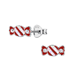 Wholesale Sterling Silver Candy Ear Studs - JD21743