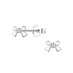 Wholesale Sterling Silver Bow Ear Studs  - JD22420