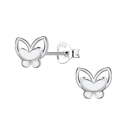 Wholesale Sterling Silver Butterfly Ear Studs  - JD22402