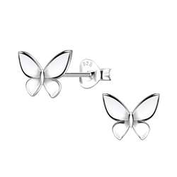 Wholesale Sterling Silver Butterfly Ear Studs  - JD22399