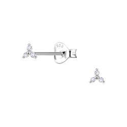 Wholesale Sterling Silver Geometric Ear Studs  - JD22428