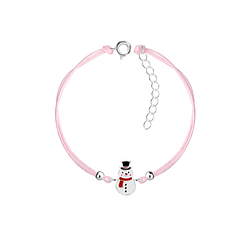 Wholesale Sterling Silver Snowman Bracelet - JD23234