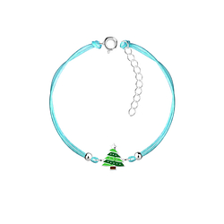 Wholesale Sterling Silver Christmas Tree Bracelet - JD23230