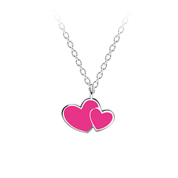 Wholesale Sterling Silver Heart Necklace - JD23144