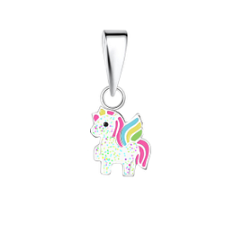 Wholesale Sterling Silver Unicorn Pendant - JD23218