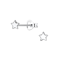 Wholesale Sterling Silver Star Ear Studs - JD23125