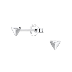 Wholesale Sterling Silver Triangle Ear Studs  - JD23549