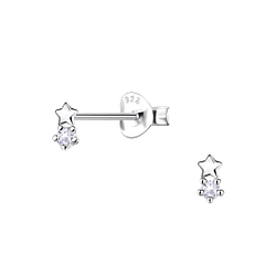 Wholesale Sterling Silver Star Ear Studs - JD23550