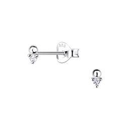 Wholesale Sterling Silver Geometric Ear Studs  - JD23551